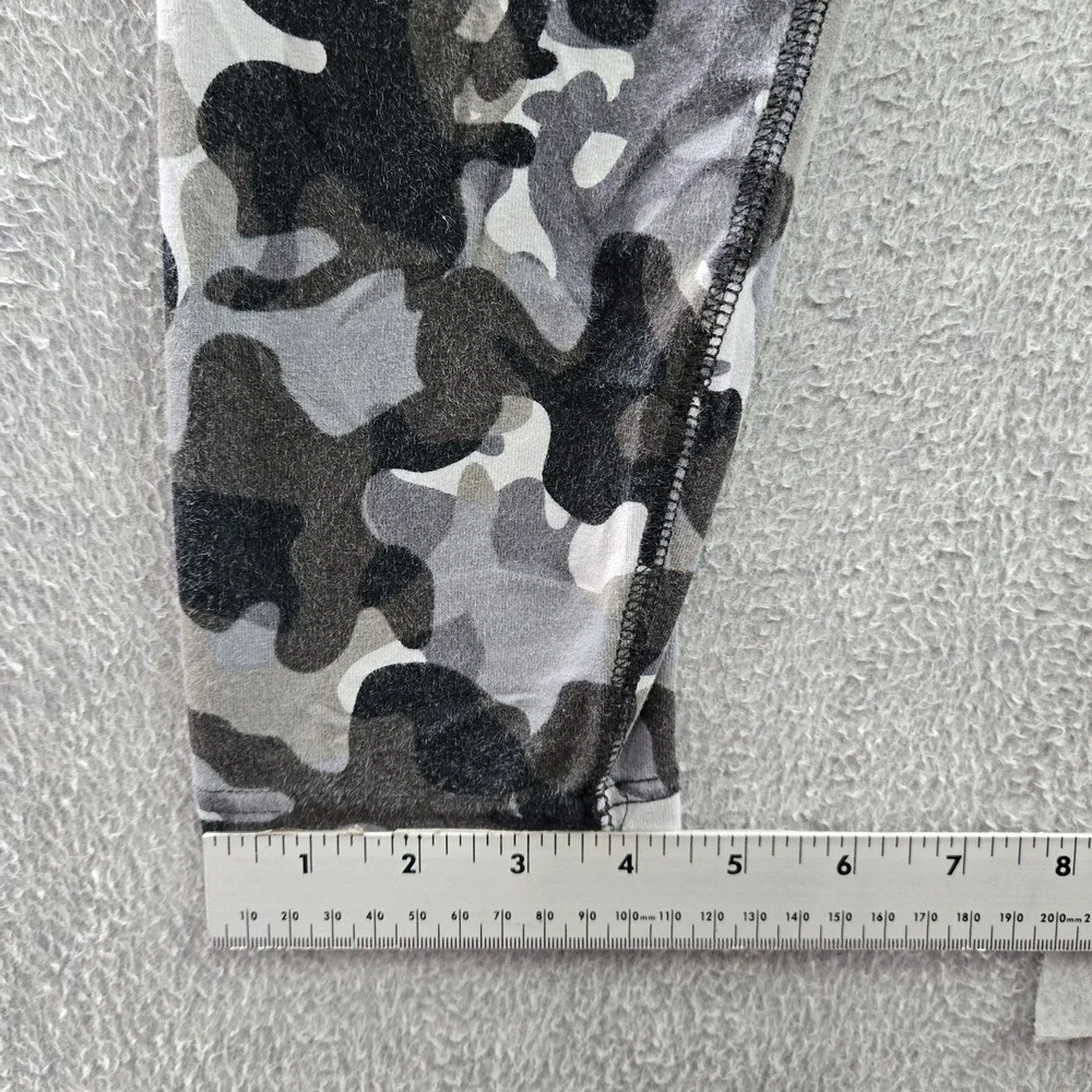 Nike Women Activewear Pants L Gray Leggings‎ Camouflage Logo 28